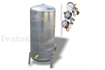 Obrázek pro Pozinkovaná tlaková nádoba Hydro - Vacuum 300L / 6 Bar s vodoznakom