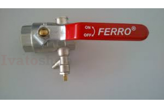 Obrázek pro Guľový ventil s odvodnením FF páka 1