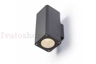 Obrázek pro MIZZI SQ II nástenná antracitová  230V LED 2x12W 46° IP54  3000K