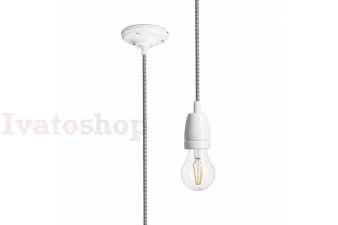 Obrázek pro FABIO závesná sada čierna/biela porcelán 230V LED E27 15W