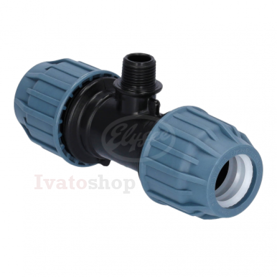 Obrázek pro UNIDELTA T - KUS PE s vonkajším závitom 32 x 5/4" x 32 mm