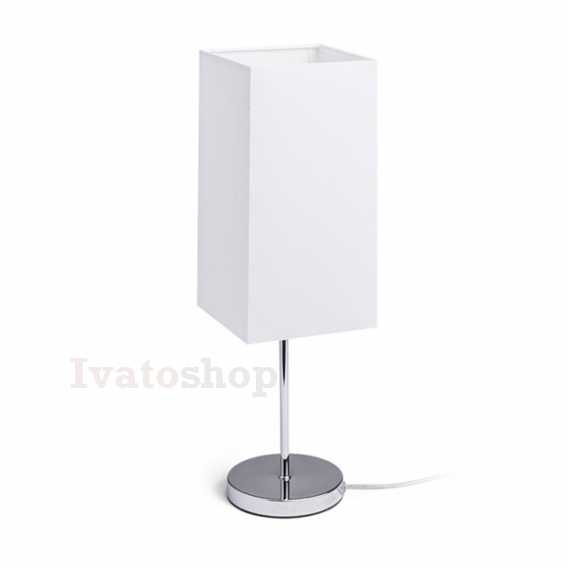 Obrázek pro NYC/TEMPO 15/30 stolná  Polycotton biela/nikel 230V LED E27 15W