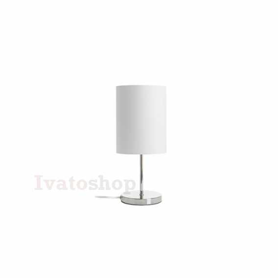 Obrázek pro NYC/RON 15/20 stolná  Polycotton biela/chróm 230V LED E27 15W