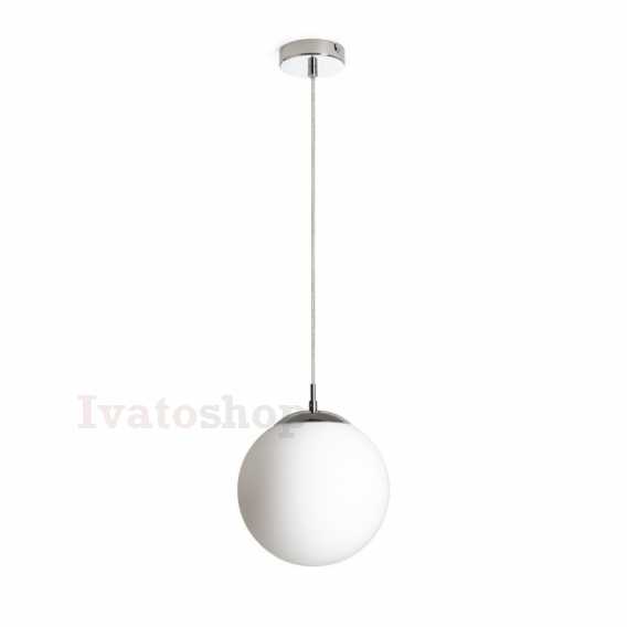 Obrázek pro LUNA 25 závesná  opálové sklo/chróm 230V LED E27 15W