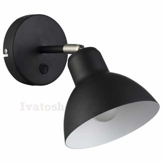 Obrázek pro BAROQUE nástenná čierna chróm 230V LED E27 11W