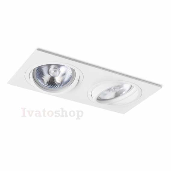 Obrázek pro PASADENA G53 SQ II  biela  230V LED G53 2x15W