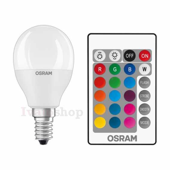 Obrázek pro OSRAM RGBW ilum  matná 230V E14 LED EQ40  2700K