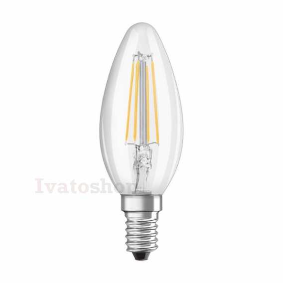 Obrázek pro OSRAM Retrofit sviečková  číra 230V E14 LED EQ40  4000K