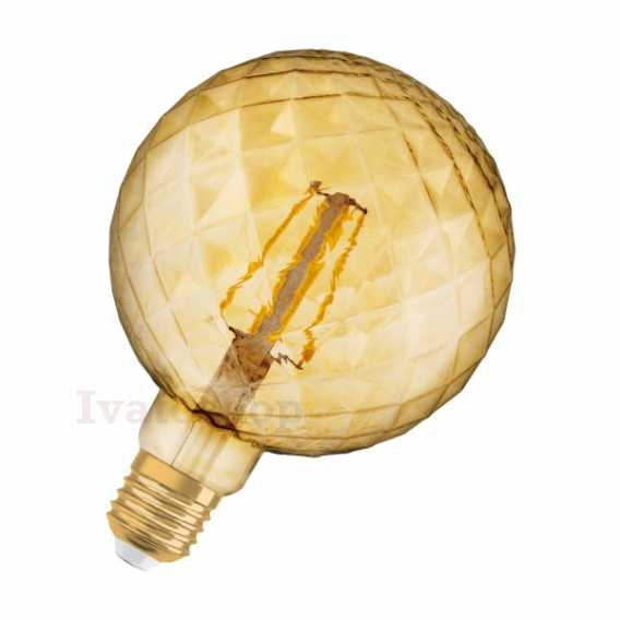 Obrázek pro OSRAM Vintage Globe 125 DECO jantárová 230V E27 LED EQ40 2500K