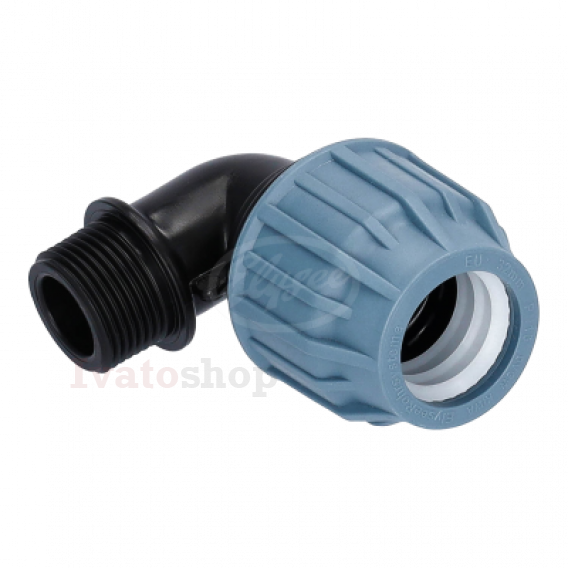 Obrázek pro KOLENO PE 90° S VONKAJŠÍM ZÁVITOM 25 x 1"