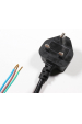 Obrázek pro Jet Dryer Napájecí kabel - UK vidlice BS1363 (Type G) / bez konektoru, pouze kabel 3x 1,25" -černý